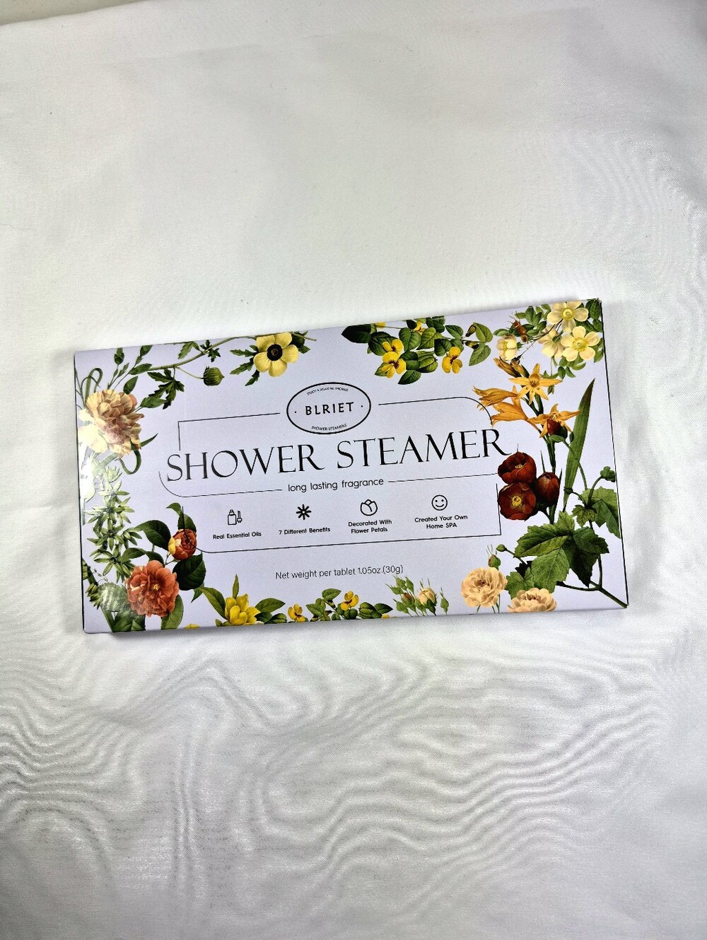 NWOT BLRIET Aromatherapy Shower Steamers 8-Pack Gift Set Floral Spa Gift Holiday